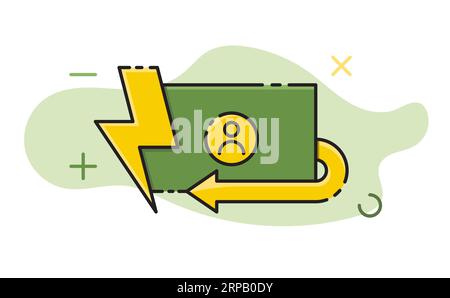 Cashback-Bonusservice, der Geld spart Stock Vektor