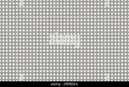 Quadratisches, rundes, nahtloses Rautenmuster Stock Vektor