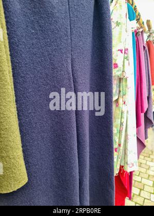 Nahansicht Von Gewebeproben In Verschiedenen Farben Stockfoto