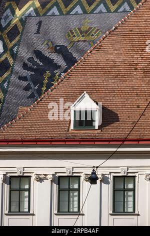 St. Stephansdom auf der Dachterrasse im Wiener Stadtzentrum. Österreich Stockfoto