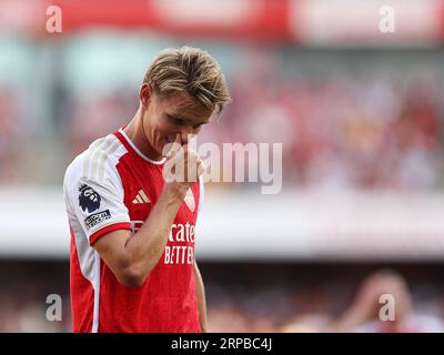 London, Großbritannien. September 2023. Martin Odegaard von Arsenal während des Spiels der Premier League im Emirates Stadium, London. Das Bild sollte lauten: David Klein/Sportimage Credit: Sportimage Ltd/Alamy Live News Stockfoto