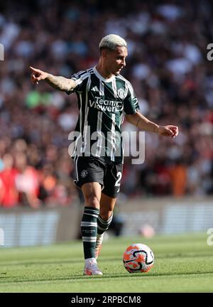 London, Großbritannien. September 2023. Antony of Manchester United während des Spiels der Premier League im Emirates Stadium in London. Das Bild sollte lauten: David Klein/Sportimage Credit: Sportimage Ltd/Alamy Live News Stockfoto