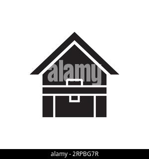 Symbol „Arbeit von Heimbüro aus“ Stock Vektor
