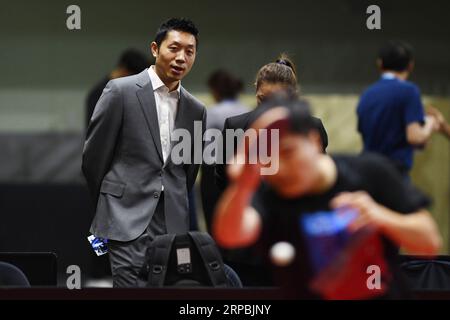 PyeongChang, Republik Korea. September 2023. Xu Xin Tischtennis : Asiatische Tischtennis-Meisterschaften 2023 im Pyeongchang Dome in Pyeongchang, Republik Korea. Quelle: Itaru Chiba/AFLO/Alamy Live News Stockfoto