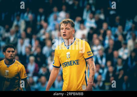 Malmoe, Schweden. September 2023. Sebastian Hausner (15) aus Göteborg beim Allsvenskan-Spiel zwischen Malmoe FF und IFK Göteborg im Eleda Stadion in Malmoe. (Foto: Gonzales Photo/Alamy Live News Stockfoto