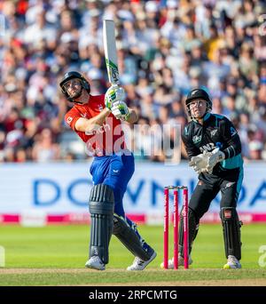 Jos Buttler schlägt für England im 3. Vitality IT20-Match zwischen England und Neuseeland Stockfoto