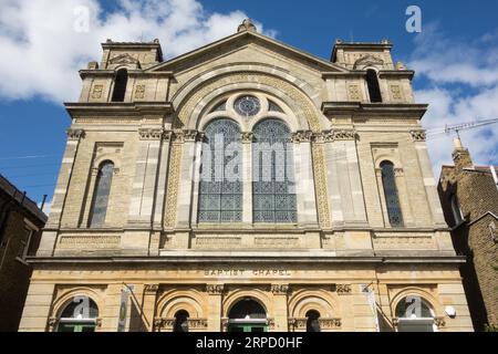 Werter Road Baptist Church - ein denkmalgeschütztes Gebäude in Werter Road, Putney, London, SW15, England, GROSSBRITANNIEN Stockfoto