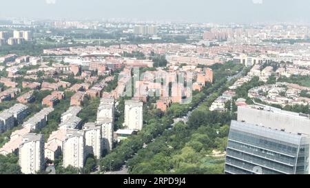 (190727) -- PEKING, 27. Juli 2019 -- Foto mit dem Handy gemacht zeigt Landschaft in Yizhuang von Daxing Bezirk in Peking, Hauptstadt von China, 25. Juli 2019. ) (BeijingCandid)CHINA-BEIJING-SUMMER (CN) ZhangxChao PUBLICATIONxNOTxINxCHN Stockfoto