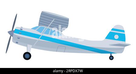 Zeichentrickebene. Vektorillustration isoliert auf weißem Hintergrund Stock Vektor