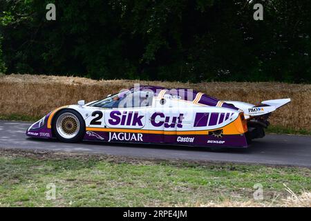 Martin Brundle, Jaguar XJR9 LM, Le Mans 24 Stunden Strafmaß, Le Mans 100 Jahre, eine passende Hommage an eines der weltbekanntesten Rennen, den Le Mans 24 Stockfoto