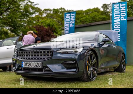 Polestar 1 Coupé „OV20 GZO“ auf dem Bicester-Schwungrad, das am 17. Juni 2023 im Bicester Heritage Centre stattfand. Stockfoto