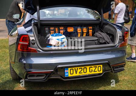 Polestar 1 Coupé „OV20 GZO“ auf dem Bicester-Schwungrad, das am 17. Juni 2023 im Bicester Heritage Centre stattfand. Stockfoto