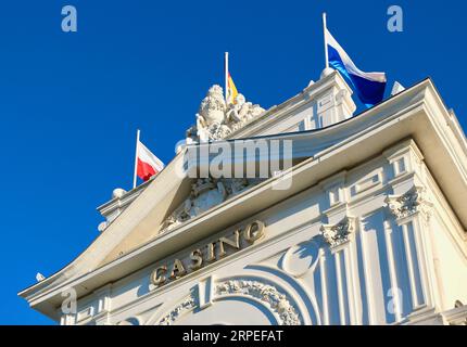 Blick auf das Grand Casino in der Plaza de Italia El Sardinero Santander Cantabria Spanien Stockfoto