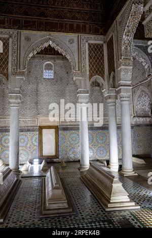 Marokko - Marrakesch - UNESCO-Weltkulturerbe - Saadische Gräber Stockfoto