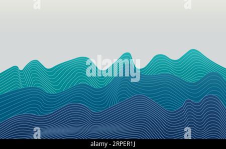 Hintergrund mit abstrakten Mustern in den Bergen Stock Vektor