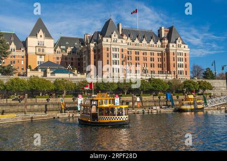 Das Empress Hotel in Victoria, Vancouver Island, British Columbia, Kanada. Stockfoto