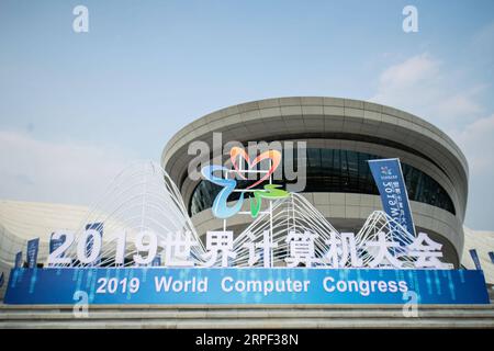 (190911) -- PEKING, 11. September 2019 -- der World Computer Congress 2019 eröffnet in Changsha, Provinz Hunan in Zentralchina, 10. September 2019. ) Xinhua Schlagzeilen: Chinas boomende Computerindustrie ein größerer Kuchen für die internationalen Partner ChenxSihan PUBLICATIONxNOTxINxCHN Stockfoto