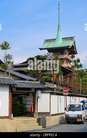 Der Daiunin Tempel mit majestätischer Pagode, Kyoto JP Stockfoto