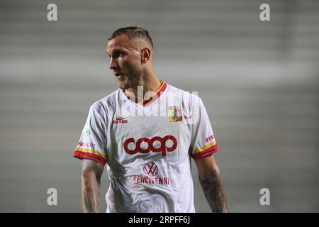 Padua, Italien. September 2023. Stefano Scognamillo von uns Catanzaro während des Spiels der Serie B zwischen Lecco und Catanzaro im Stadio Euganeo am 3. September 2023 in Padua (Foto: Matteo Bonacina/LiveMedia) Credit: Independent Photo Agency/Alamy Live News Stockfoto