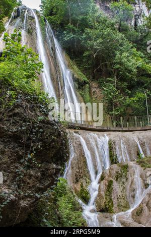 Der Wasserfall Cola de Caballo befindet sich in hidalgo, Mexiko. Stockfoto