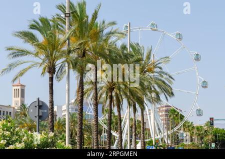 ALMERIA, SPANIEN - 26. MAI 2023 touristische Komponente des Kultur- und Freizeitprogramms der Stadt Almeria in der Region Andalusien in Spanien Stockfoto