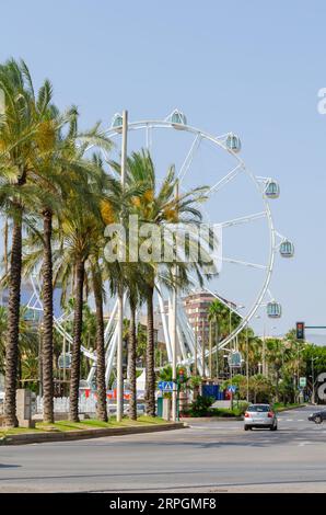ALMERIA, SPANIEN - 26. MAI 2023 touristische Komponente des Kultur- und Freizeitprogramms der Stadt Almeria in der Region Andalusien in Spanien Stockfoto
