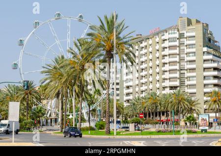 ALMERIA, SPANIEN - 26. MAI 2023 touristische Komponente des Kultur- und Freizeitprogramms der Stadt Almeria in der Region Andalusien in Spanien Stockfoto