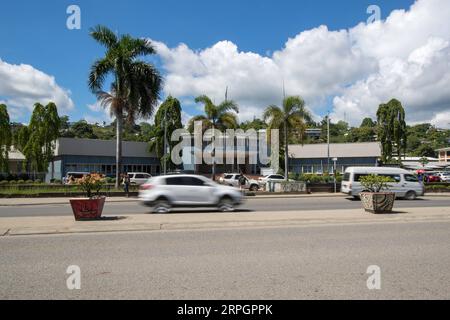 191020 -- SALOMONEN, 20. Oktober 2019 -- Straßenansicht in Honiara, Salomonen, 10. Oktober 2019. Foto von /Xinhua SALOMONEN-SCHNAPPSCHÜSSE ZhuxHongye PUBLICATIONxNOTxINxCHN Stockfoto