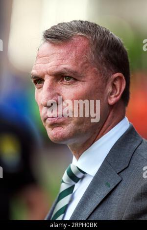 BRENDAN RODGERS, derzeit Fußballtrainer beim Celtic Football Club, einem schottischen Premier Division Club mit Sitz in Glasgow. Stockfoto