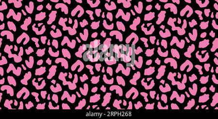 Rosa Cheetah Nahtlose Muster Leopard Hintergrund Stock Vektor