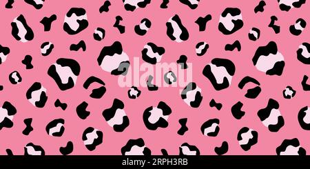 Rosa Cheetah Nahtlose Muster Leopard Hintergrund Stock Vektor