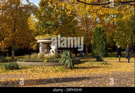 191030 -- LONDON, 30. Oktober 2019 -- am 30. Oktober 2019 genießen die Leute Freizeit im Regent s Park in London, Großbritannien. GROSSBRITANNIEN-LONDON-HERBSTLAUB HanxYan PUBLICATIONxNOTxINxCHN Stockfoto