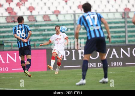 Padua, Italien. September 2023. Mario Situm von uns Catanzaro während des Spiels der Serie B zwischen Lecco und Catanzaro im Stadio Euganeo am 3. September 2023 in Padua (Foto: Matteo Bonacina/LiveMedia) Credit: Independent Photo Agency/Alamy Live News Stockfoto