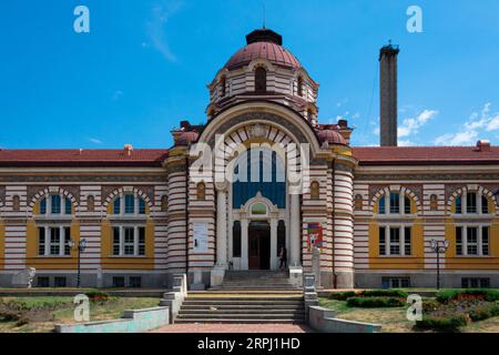 Sofia, Bulgarien. August 2023. Sofia Central Mineral Baths Building Stockfoto