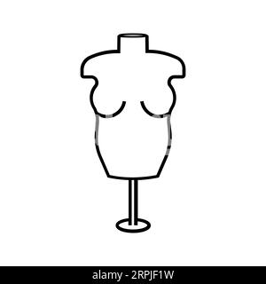 Symbol für bearbeitbare und skalierbare Vektoren für SCHAUFENSTERFIGUREN Stock Vektor