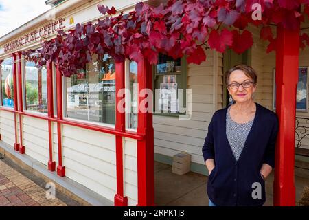 Viktorianische Landstadtpostmutter im Southern District shire der Grampians; Postleitzahl 3407 Stockfoto