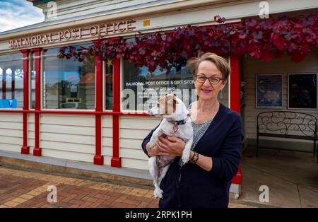 Viktorianische Landstadtpostmutter im Southern District shire der Grampians; Postleitzahl 3407 Stockfoto