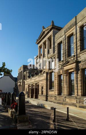 Younger Hall ist der Hauptort der Musik in St. Andrews. Das Design kombiniert Aspekte des neoklassizistischen und des Art déco-Stils. Stockfoto