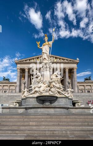 Parlamentsgebäude, Wien, Österreich Stockfoto