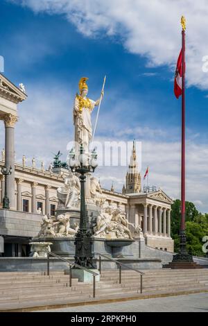 Parlamentsgebäude, Wien, Österreich Stockfoto