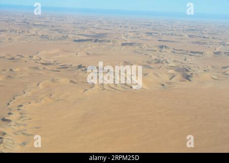 Luftaufnahme der Dünen in Namibia Stockfoto