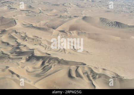 Luftaufnahme der Dünen in Namibia Stockfoto