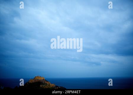 Mont Hochmuts Burg, Jersey, Kanalinseln Stockfoto