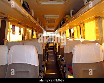 Bus in Altiplano, Peru Stockfoto