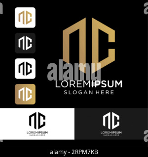 Kreatives Alphabet-Logo-Design, Alphabet-Logo-Design, Vektor-Logo-Design mit Symbol, Logo-Design, Symbol-Design-Vektor Vol. 09 Stock Vektor