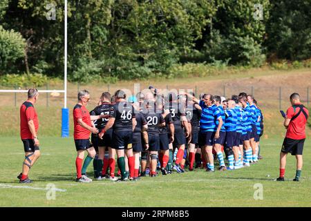 Sarlat, Frankreich. September 2023. Rugby-Weltmeisterschaft 2023 in Frankreich. Großbritannien - Argentinien Spiel. Der argentinische parlamentarische Tee Stockfoto