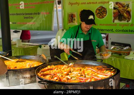 Outdoor Market, Meze, Herault, Occitanie, Frankreich Stockfoto