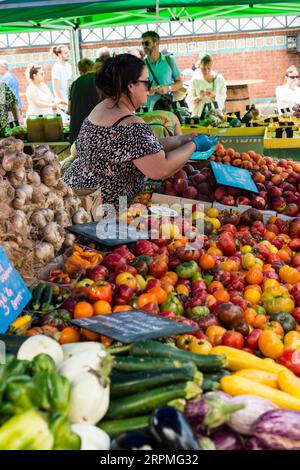 Outdoor Market, Meze, Herault, Occitanie, Frankreich Stockfoto