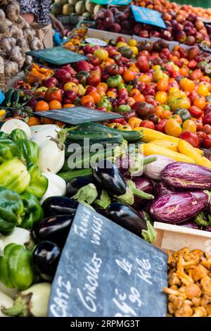 Outdoor Market, Meze, Herault, Occitanie, Frankreich Stockfoto