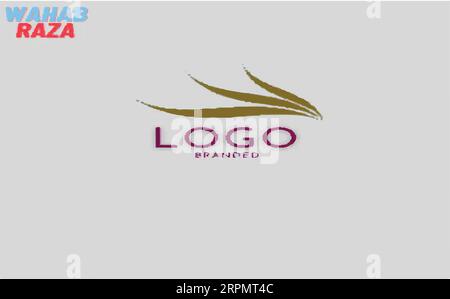 Logo-Design aus adobe Illustrator. Stock Vektor